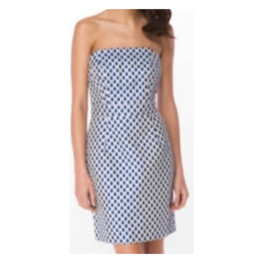 Lilly Pulitzer Josephina Dress in Navy, White, and Silver Scales/Scallop